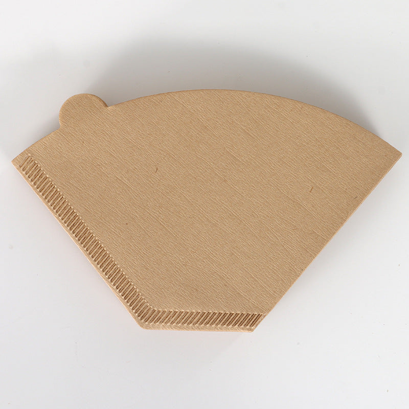 A single #102 paper filter, unfolded and flat